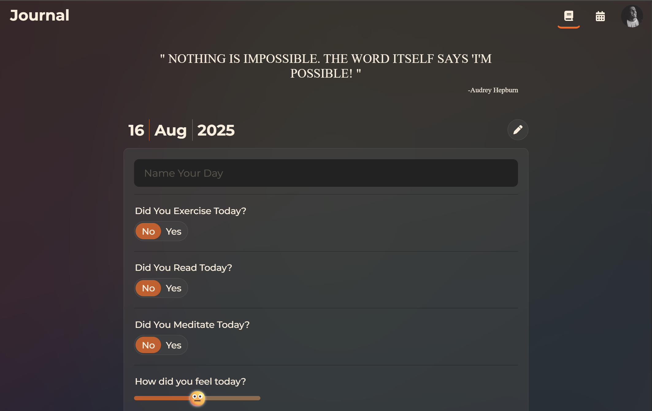DayTracker screenshot 1