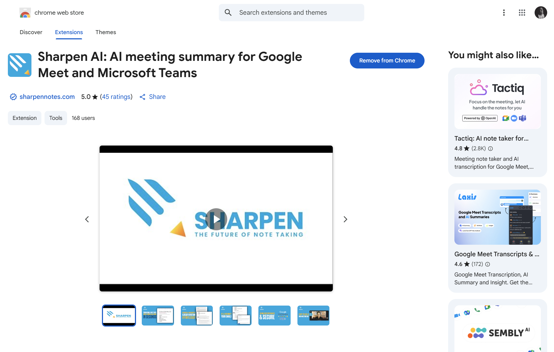 Sharpen AI screenshot 2